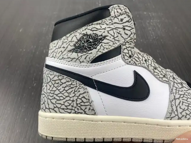 Rep TBK Cement White OG Air High 1 DZ5485-052 Jordan 0504